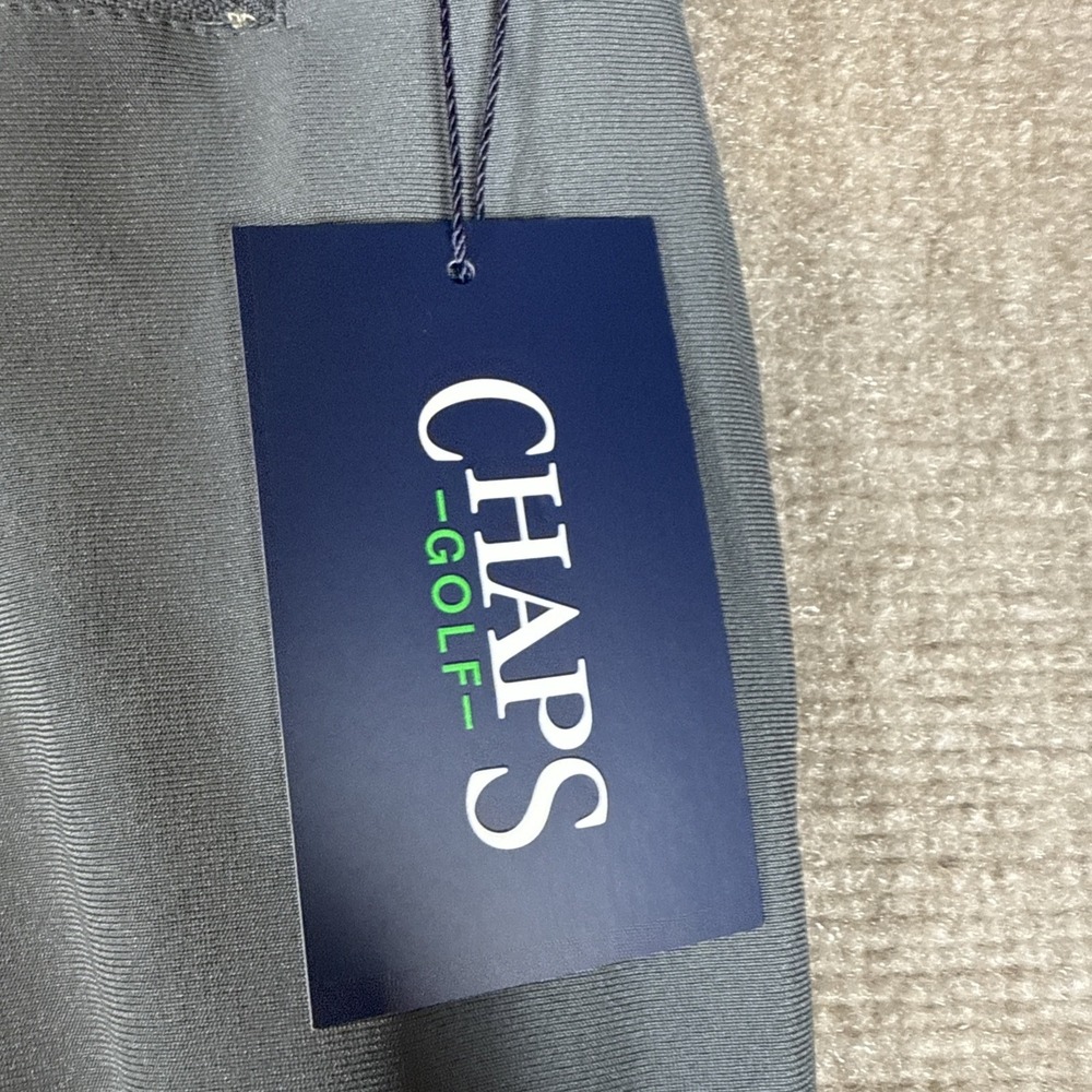 CHAPS Gray Moisture Wicking Stretch Golf Shorts Slim Fit 40" Waist 9" Inseam NWT - Picture 8 of 10